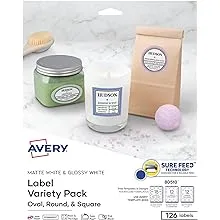 Avery® Print-To-The-Edge Variety Pack, AVE80510, White, Pack Of 126