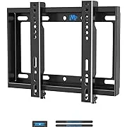 Mounting Dream Ultra Slim TV Wall Mount TV Bracket for Most 17-42 Inch Flat Screen LED, LCD TV, Fixed TV Mount for VESA 50X50 to 200x200mm, 66 lbs, 8”/Single Stud, Flush Low Profile Wall Mount MD2351Mounting Dream Ultra Slim TV Wall Mount TV Bracket for 