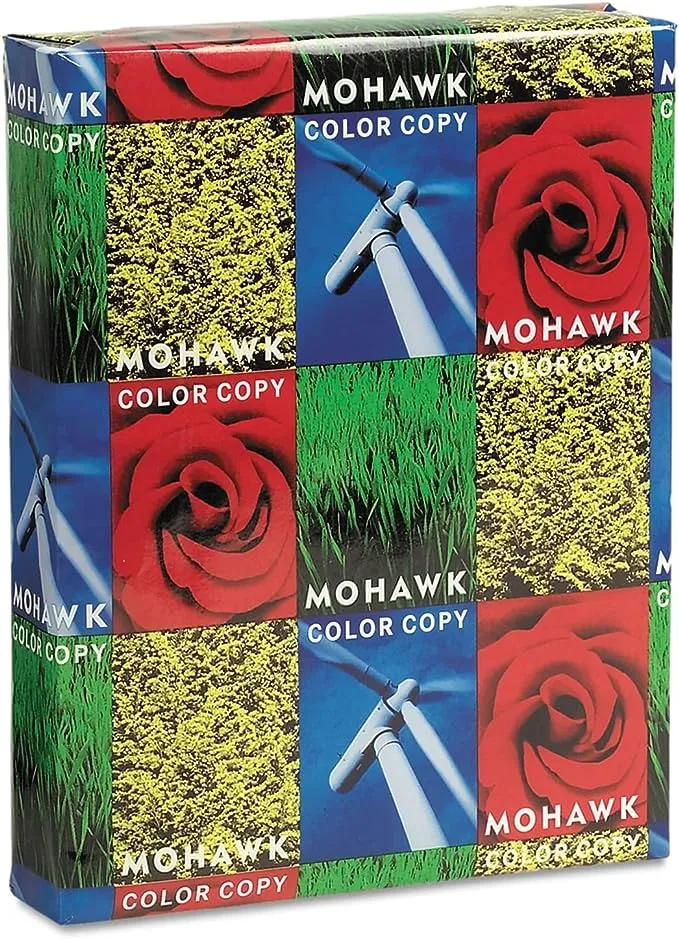 Mohawk Color Copy 98 Paper and Cover Stock, 98 Bright, 80 lb Cover Weight, 8.5 x 11, 250/Pack