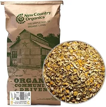 New Country Organics | Corn-Free Classic Layer Feed for Laying Hens | Corn-Free and Soy-Free | 17% Protein | Certified Organic and Non-GMO | 50 lbs