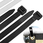 Cable Zip Ties Heavy Duty 26 Inch, Large Durable Adjustable Nylon Wire Ties,Tensile Strength 120 Pounds for Indoor and Outdoor UV Resistant, Plastic Tie Wraps Black & White (40 Pack)