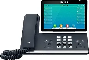 Yealink T57W IP-Telefon, 16 VoIP-Konten, 17,8 cm (7 Zoll) einstellbarer Farb-Touchscreen, USB 2.0, 802.11ac WLAN, Dual-Port-Gigabit-Ethernet, 802.3af PoE, Netzteil nicht im Lieferumfang enthalten