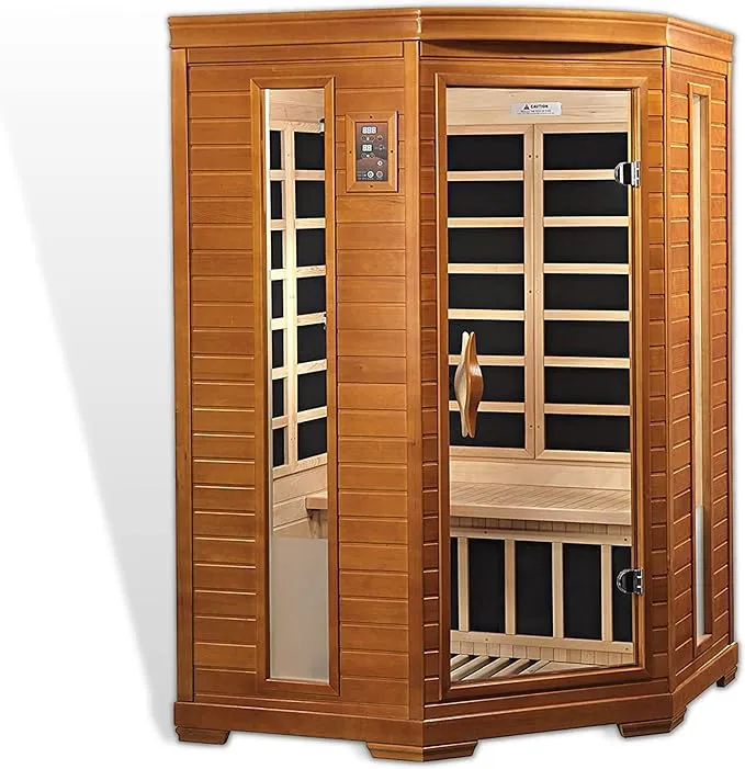 Dynamic Heming 2 Person Corner Low EMF Far Infrared Sauna