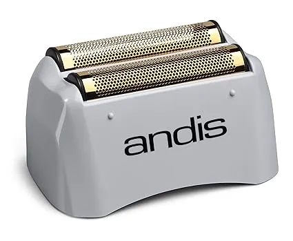 Andis 17160 Replacement Foil for Pro-Foil & Lithium Shaver - Super Soft Gold Titanium Cutters, Close & Smooth Cutting, Zero Finish with No Bumps/Irritation - Compatibles with Andis Models, Gray