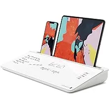 DeskBoard Buddy Desktop Whiteboard - White Desk Dry Erase Easel Board Pad for Computer Table Top - Small Size, Portable, Glass Tabletop Notepad Bord With Mini Marker Stand - Wipe Away To Do List Notes