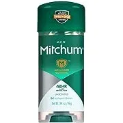 Mitchum Advanced Control Unscented Gel, Anti-Perspirant & Deodarant 3.4 oz (Pack of 5) 