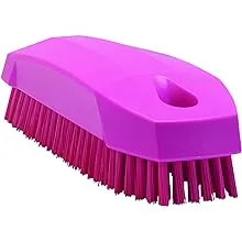 Vikan 64401 Small Hand Brush- Stiff, Pink