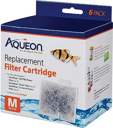 Aqueon Replacement Filter Cartridges Medium - 6 pack