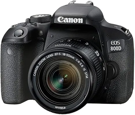 Canon EOS 800D Digital SLR with 18-55 is STM Lens Black International Model