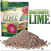 Dolomite Lime Granules - Made in USA - Garden Soil Amendment Fertilizer for Lawns, Plants & Flower Gardens. Calcium/Magnesium Additive. Safely Raise & Stabilize pH. Cures Blossom End Rot in Tomatoes