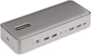 StarTech.com Dual-Laptop USB-C KVM Docking Station