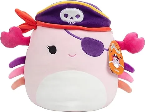 Squishmallows 10" Cailey The Pirate Crab - Officially Licensed Kellytoy Halloween Plush - Collectible Soft & Squishy Stuffed