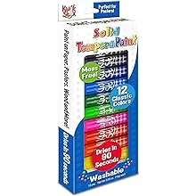 12 Packs Solid Tempera Paints