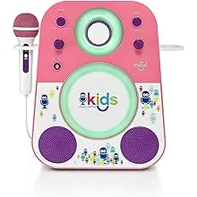 Singing Machine - Kids Mood Bluetooth Karaoke System - Pink/Purple