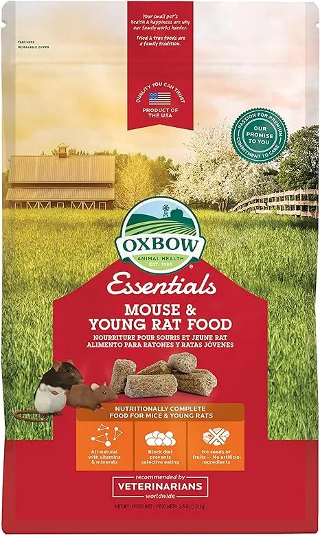 Oxbow Essentials Mouse Food/Young Rat Food - 2.5 lb.