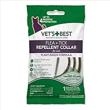 "Vet's Best Flea + Tick Repellent Collar for Cats Plant Based Formula - 1 ct"