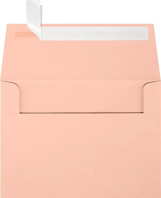 LUX A4 Invitation Envelopes (4 1/4 x 6 1/4) 50/Pack, Blush (4872-114B-50)