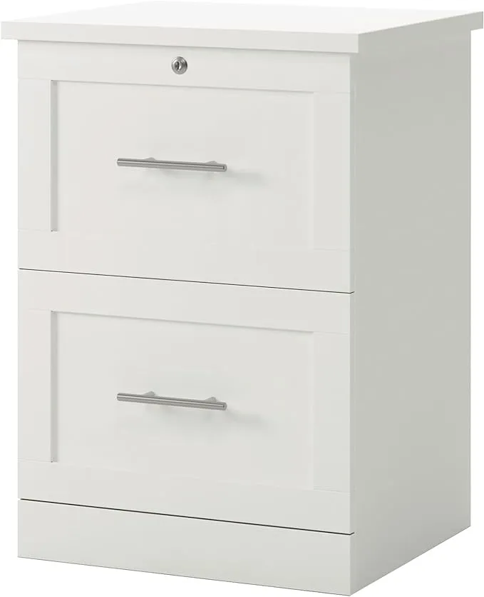 Realspace® 17" D Vertical 2-Drawer File Cabinet, WhiteRealspace® 17" D Vertical 2-Drawer File Cabinet, White