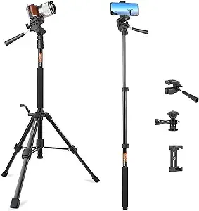 Besnfoto 70-Inch Camera/Phone Tripod Monopod