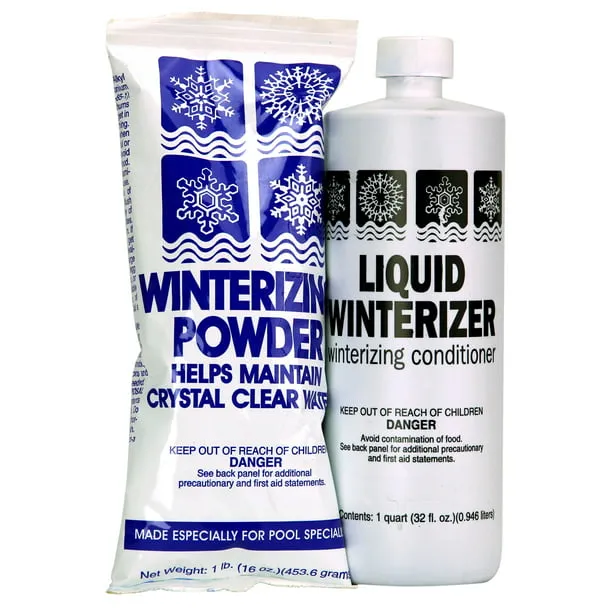 Rx Clear Non-Chlorine Winter Closing Kit, Winterizing Powder and Liquid