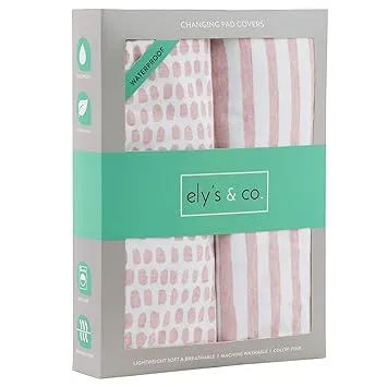 Ely's & Co. Waterproof Changing Pad Cover | Cradle Sheet Set