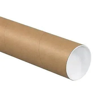 3 x 24" Kraft Heavy-Duty Mailing Tubes with Caps