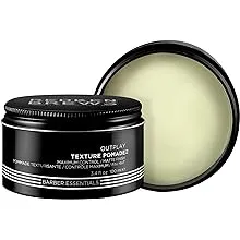 Redken Brews Texture Pomade For Men | Men's Hair Pomade | Maximum Strong Hold | Natural Matte, Low Shine Finish | No Crunch Styling and Sculpting | For All Hair Types | 3.4 Ounce