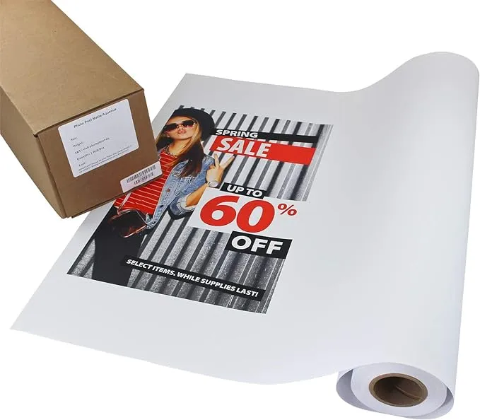 Breathing Color Photo Peel Matte Adhesive Vinyl, 44"x60' Roll