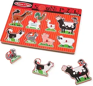 Melissa & Doug Sound Puzzle (Farm Animals)