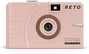 Reto Ultra-Wide & Slim 35mm Film Camera - Pink