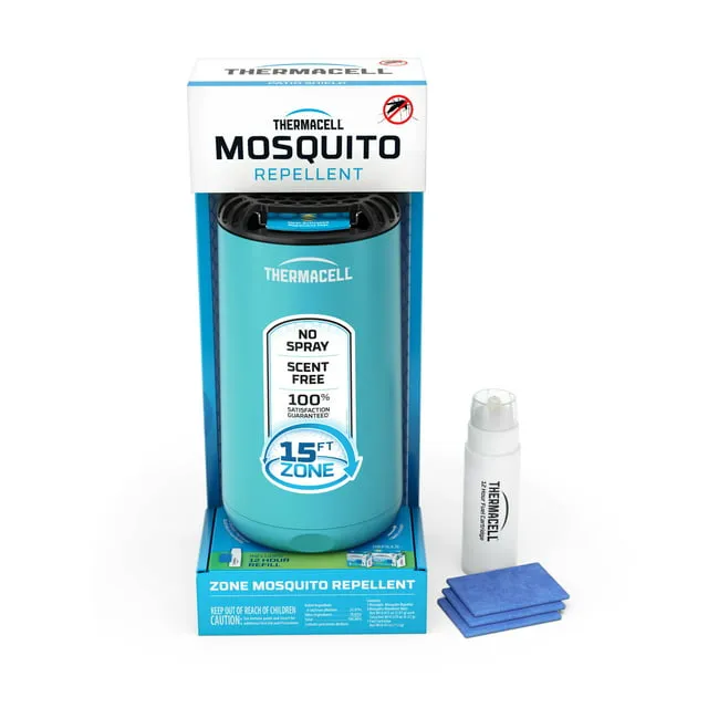 Thermacell Patio Shield Mosquito Repeller; Highly Effective Mosquito Repellent for Patio; No Candles or Flames, DEET-Free, Scent-Free, Bug Spray Alternative; Includes 12-Hour RefillThermacell Patio Shield Mosquito Repeller; Highly Ef…