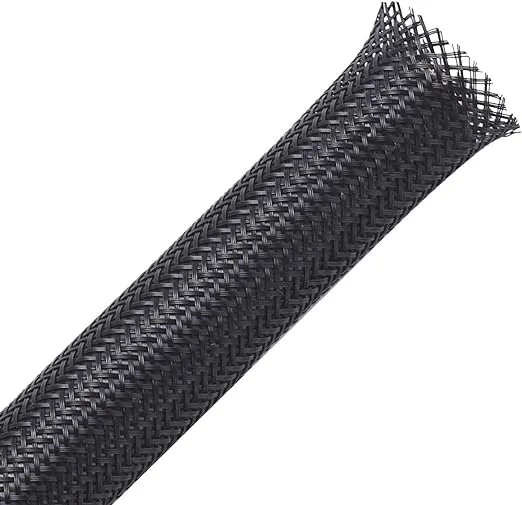 100ft - 1/2 inch PET Expandable Braided Sleeving – Black – Alex Tech Braided Cable Sleeve