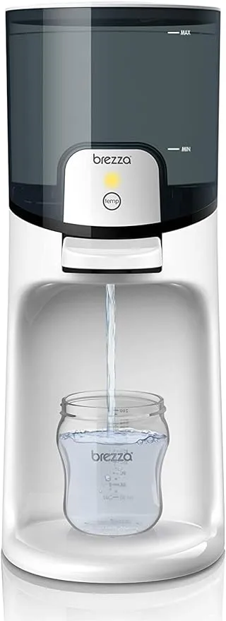 Baby Brezza Instant Baby Bottle Warmer - Fast Water Warmer Instantly Dispenses 24/7 in 3 Temperatures, White