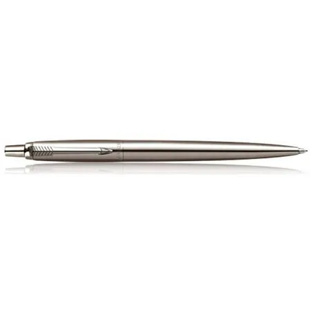 Vintage Parker Jotter  Ballpoint Pen- Polished SS Chiselled  Cap/ Barrel