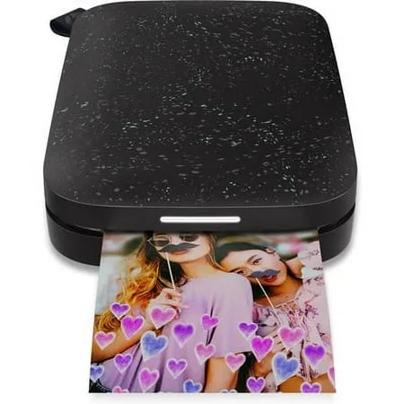 HP Sprocket Portable 2x3" Instant Color Photo Printer (Luna Pearl) Print Pictures on Zink Sticky-Backed Paper from your iOS & Android Device.