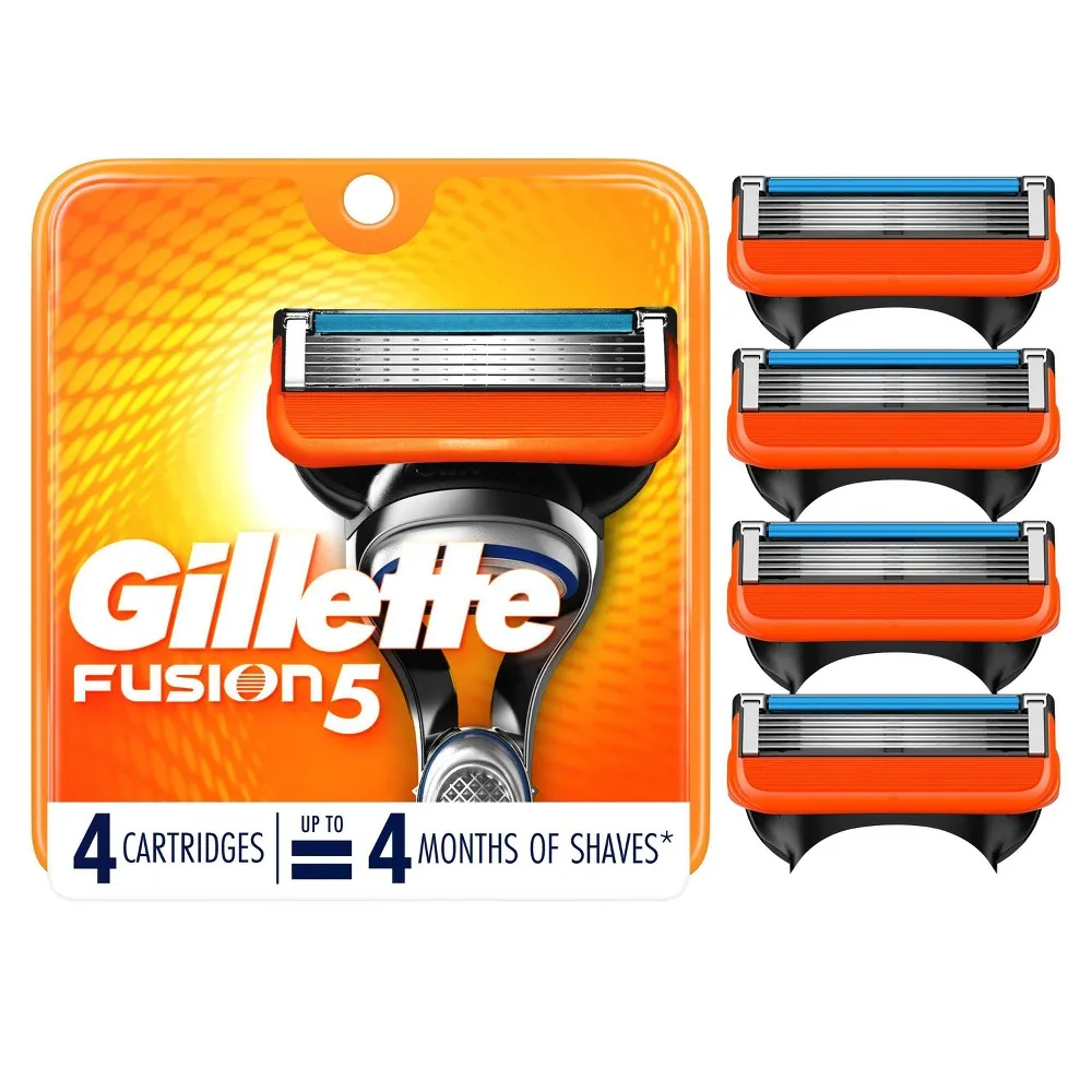 Gillette Fusion Power Men's Razor Blade Refills, 4 Count