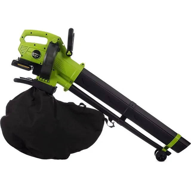 Earthwise Power Tools by ALM LBVM2202 2x20-Volt Cordless Leaf Blower, Leave Vacuum, Leaf Mulcher, 2 Batteries and Charger Included