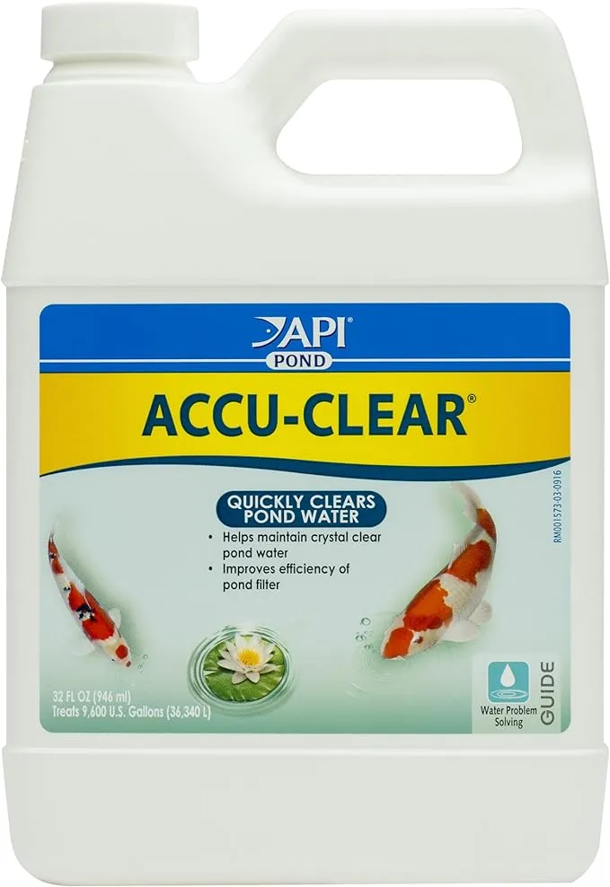 API POND ACCU-CLEAR Pond Water Clarifier 32-Ounce Bottle