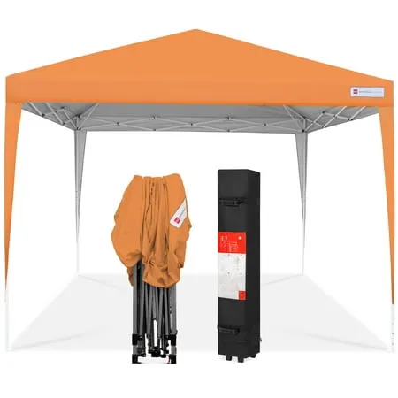 Best Choice Products 10x10ft Pop Up Canopy Outdoor Portable Adjustable Instant Gazebo Tent w/ Carrying Bag - Orange