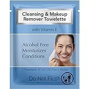 Diamond Wipes Face Cleansing and Waterproof Makeup Remover Wipes, Case of 500 Wipes, Alcohol Free Wipes with Vitamin E