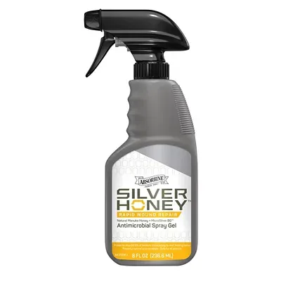 Silver Honey Rapid Wound Repair Spray Gel, Manuka Honey &amp; Microsilver BG, Veteri