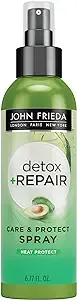 John Frieda Detox and Repair Care & Protect Spray, Styling Spray for Dry and Tangled Hair, 6.77 Ounce