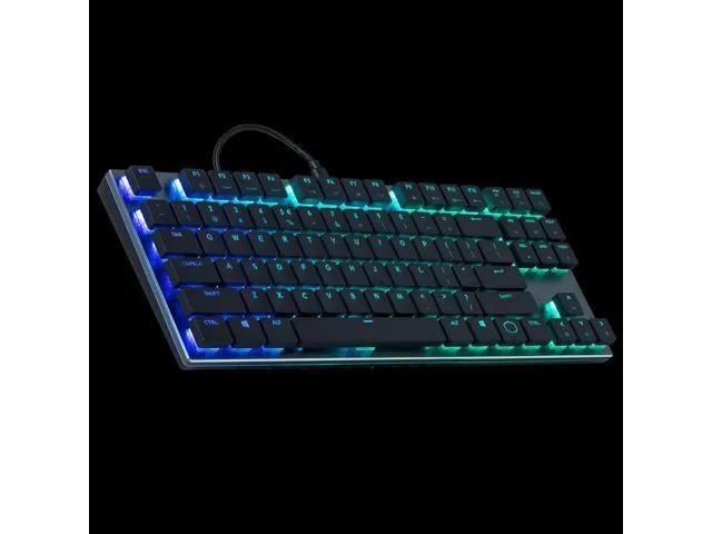 Cooler Master SK630 Tenkeyless Mechanical Keyboard with Cherry MX Low Profile Switches in Brushed Aluminum Design