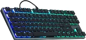 Cooler Master SK630 Tenkeyless Mechanical Keyboard with Cherry MX Low Profile Switches in Brushed Aluminum Design