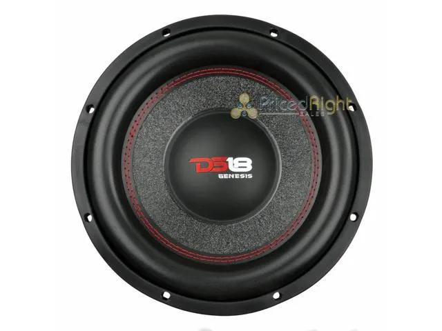 DS18 GEN-X104D 10' Inch Subwoofer 800 Watts Max Dual 4 Ohm Bass Sub Woofer Speaker