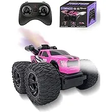 Wisairt Remote Control Monster Truck,1:14 4WD Remote Control Toys 360 Degress Rotation Shark RC Car for Kids boys girls Age 3 4 5 6 8-12 Birthday Christmas Gifts(Green)