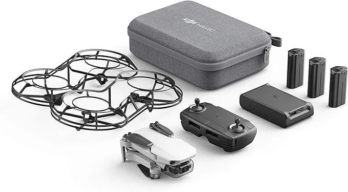 DJI Mavic Mini - Drone FlyCam Quadcopter UAV with 2.7K Camera 3-Axis Gimbal GPS 30min Flight Time, less than 0.55lbs, Gray