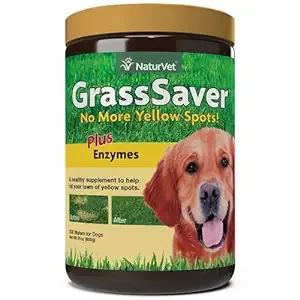 NaturVet – GrassSaver Wafers for Dogs Plus Enzymes – 300 Wafers – Healthy Supplement to Help Rid Your Lawn of Yellow Spots – Synergistic Combination of B-Complex Vitamins & Amino Acids