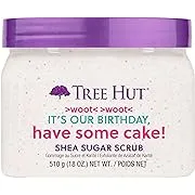 Tree Hut Exfoliating Shea Sugar Scrub Birthday Cake, 18 oz