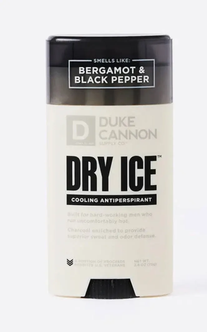 Duke Cannon Supply Co. Dry Ice Cooling Anti-perspirant and Deodorant for Men, 2.6 oz - Bergamont and Black Pepper